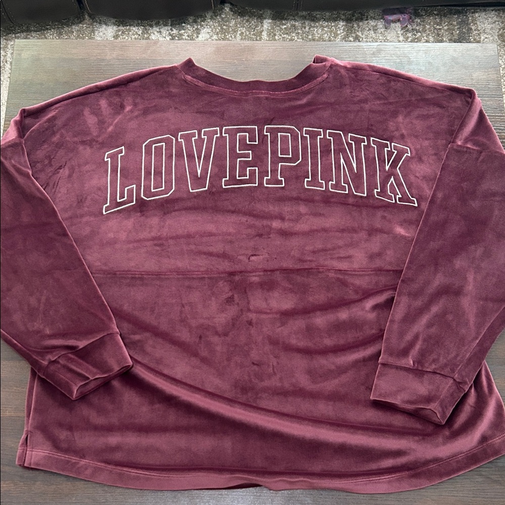 Victoria’s Secret Pink velour top XL